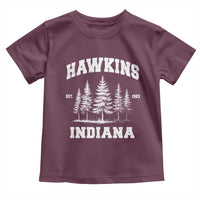 Funny Hawkins Sci Fi Lover Toddler T Shirt Indiana Strangers Pine Tree - Wonder Print Shop