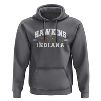 Funny Stranger Christmas Hoodie Hawkins Xmas Lights - Wonder Print Shop