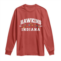 Funny Stranger Christmas Long Sleeve Shirt Hawkins Xmas Lights - Wonder Print Shop