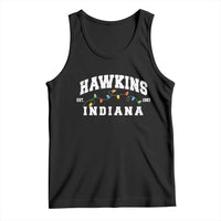 Funny Stranger Christmas Tank Top Hawkins Xmas Lights - Wonder Print Shop
