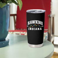 Funny Stranger Christmas Tumbler Cup Hawkins Xmas Lights - Wonder Print Shop