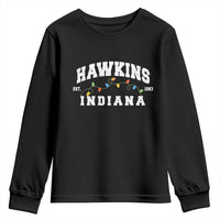 Funny Stranger Christmas Youth Sweatshirt Hawkins Xmas Lights - Wonder Print Shop
