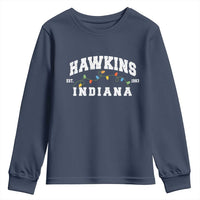 Funny Stranger Christmas Youth Sweatshirt Hawkins Xmas Lights - Wonder Print Shop