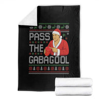 Funny Pass The Gabagool Christmas Throw Blanket Italian Food Xmas Mafia Gangster Movie - Wonder Print Shop
