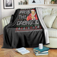 Funny Pass The Gabagool Christmas Throw Blanket Italian Food Xmas Mafia Gangster Movie - Wonder Print Shop