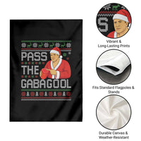 Funny Pass The Gabagool Christmas Garden Flag Italian Food Xmas Mafia Gangster Movie - Wonder Print Shop