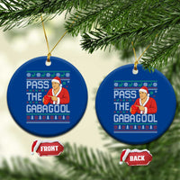 Funny Pass The Gabagool Christmas Ceramic Ornament Italian Food Xmas Mafia Gangster Movie - Wonder Print Shop