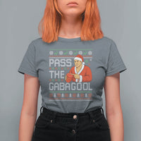 Funny Pass The Gabagool Christmas T Shirt For Women Italian Food Xmas Mafia Gangster Movie - Wonder Print Shop