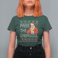 Funny Pass The Gabagool Christmas T Shirt For Women Italian Food Xmas Mafia Gangster Movie - Wonder Print Shop