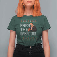 Funny Pass The Gabagool Christmas T Shirt For Women Italian Food Xmas Mafia Movie - Wonder Print Shop