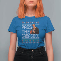 Funny Pass The Gabagool Christmas T Shirt For Women Italian Food Xmas Mafia Movie - Wonder Print Shop