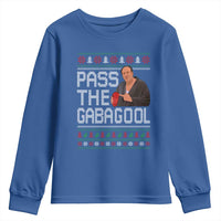 Funny Pass The Gabagool Christmas Youth Sweatshirt Italian Food Xmas Mafia Movie - Wonder Print Shop