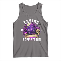 Funny RPG Gamer Crying Is A Free Action Tank Top Vintage D20 Side Quests Tabletop - Wonder Print Shop
