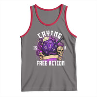 Funny RPG Gamer Crying Is A Free Action Tank Top Vintage D20 Side Quests Tabletop - Wonder Print Shop