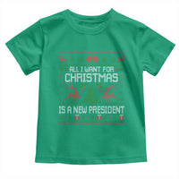 All I Want For Christmas Is A New President Toddler T Shirt Funny Xmas Political Satire - Wonder Print Shop