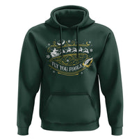 Funny Fly You Fools Christmas Hoodie Fantasy Movie Wizard Santa Sleigh - Wonder Print Shop