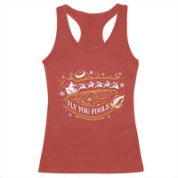 Funny Fly You Fools Christmas Racerback Tank Top Fantasy Movie Wizard Santa Sleigh - Wonder Print Shop