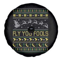 Funny Fly You Fools Christmas Spare Tire Cover Fantasy Movie Xmas Wizard Santa - Wonder Print Shop