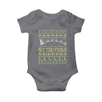 Funny Fly You Fools Christmas Baby Onesie Fantasy Movie Xmas Wizard Santa - Wonder Print Shop
