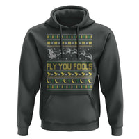 Funny Fly You Fools Christmas Hoodie Fantasy Movie Xmas Wizard Santa - Wonder Print Shop