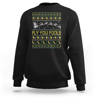 Funny Fly You Fools Christmas Sweatshirt Fantasy Movie Xmas Wizard Santa - Wonder Print Shop