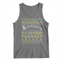 Funny Fly You Fools Christmas Tank Top Fantasy Movie Xmas Wizard Santa - Wonder Print Shop