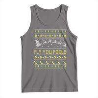 Funny Fly You Fools Christmas Tank Top Fantasy Movie Xmas Wizard Santa - Wonder Print Shop