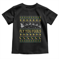Funny Fly You Fools Christmas Toddler T Shirt Fantasy Movie Xmas Wizard Santa - Wonder Print Shop