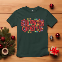 Stranger Christmas T Shirt Funny Xmas Alphabet Neon Lights Movie - Wonder Print Shop