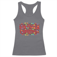 Stranger Christmas Racerback Tank Top Funny Xmas Alphabet Neon Lights Movie - Wonder Print Shop