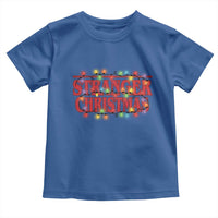 Stranger Christmas Toddler T Shirt Funny Xmas Alphabet Neon Lights Movie - Wonder Print Shop