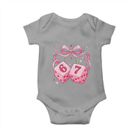 Funny 67 Dice Valentines Day Six Seven Meme Coquette Baby Onesie