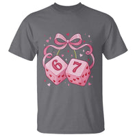 Funny 67 Dice Valentines Day Six Seven Meme Coquette T Shirt