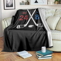 Funny Romance Hockey Throw Blanket 24 81 Numbers Sport Ice Hockey Team - Wonder Print Shop