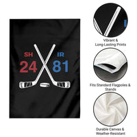 Funny Romance Hockey Garden Flag 24 81 Numbers Sport Ice Hockey Team - Wonder Print Shop