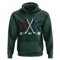 Funny Romance Hockey Hoodie 24 81 Numbers Sport Ice Hockey Team - Wonder Print Shop