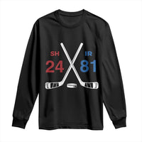 Funny Romance Hockey Long Sleeve Shirt 24 81 Numbers Sport Ice Hockey Team - Wonder Print Shop