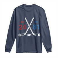 Funny Romance Hockey Long Sleeve Shirt 24 81 Numbers Sport Ice Hockey Team - Wonder Print Shop
