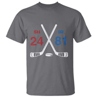 Funny Romance Hockey T Shirt 24 81 Numbers Sport Ice Hockey Team - Wonder Print Shop
