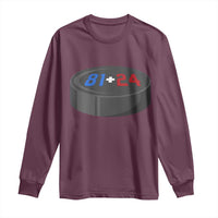 Funny Romance Hockey Lover Long Sleeve Shirt 24 81 Jersey Numbers Sport - Wonder Print Shop