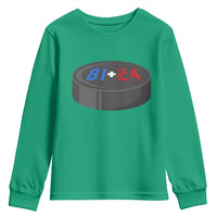 Funny Romance Hockey Lover Youth Sweatshirt 24 81 Jersey Numbers Sport - Wonder Print Shop