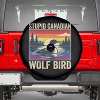 Stupid Canadian Wolf Bird Spare Tire Cover Funny Common Loon Meme LGBT Hockey - Wonder Print Shop