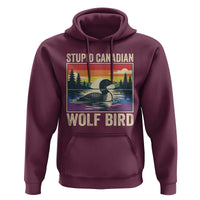 Stupid Canadian Wolf Bird Hoodie Funny Common Loon Meme LGBT Hockey - Wonder Print Shop