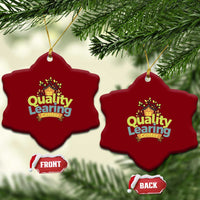 Funny Day Care Ceramic Ornament Quality Learing Center Learning School Quote - Wonder Print Shop