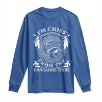 I Am Chief Pokalotatwat From The Bangahoe Tribe Long Sleeve Shirt Funny Indigenous Native Raccoon