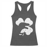 Funny St Patricks Day Dinosaur Shamrock Racerback Tank Top
