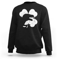 Funny St Patricks Day Dinosaur Shamrock Sweatshirt