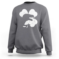 Funny St Patricks Day Dinosaur Shamrock Sweatshirt