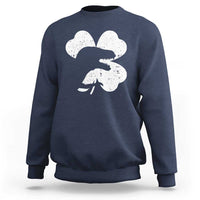 Funny St Patricks Day Dinosaur Shamrock Sweatshirt
