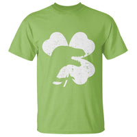 Funny St Patricks Day Dinosaur Shamrock T Shirt